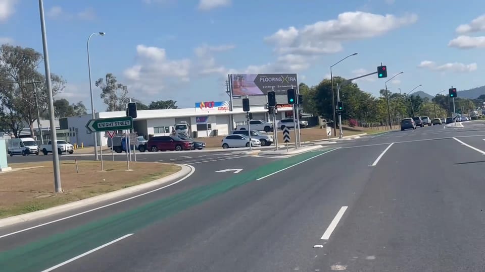 The Help Advertising billboard seen from the Bruce Highway, Rockhampton